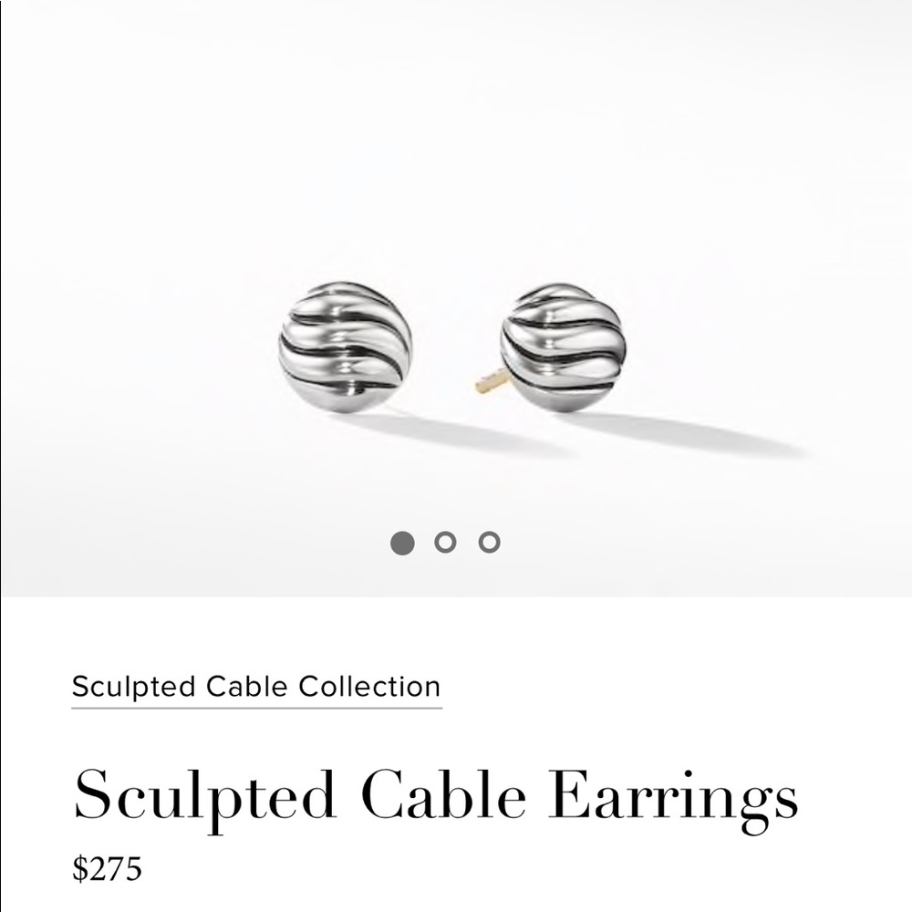 David Yurman Sculpted Cable Earrings